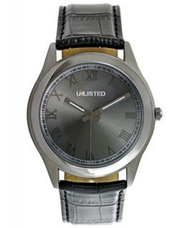 Unlisted Watch, Mens Dark Gray Silicone Strap 47mm UL1224   All