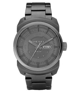 Diesel Watch, Gray Ion Plated Stainless Steel Bracelet 57x47mm DZ1472