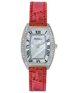 Style&co. Watch, Womens Red Polyurethane Strap 28mm SC1346   All