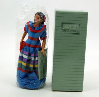 International Porcelain Doll Lupita Mexico Mexican Dance Dress 8 MIB