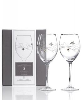 Charter Club Glassware, Set of 2 Novelty Silhouette Wine Glasses
