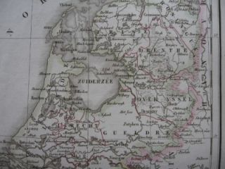 1833 Delamarche Map Belgium Netherlands Luxemburg