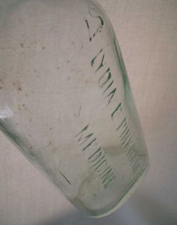 Clear Glass Lydia E Pinkhams Medicine Bottle