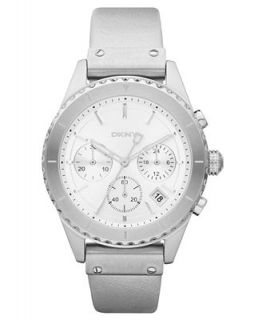 DKNY Watch, Womens Chronograph Warm Gray Leather Strap 38mm NY8517