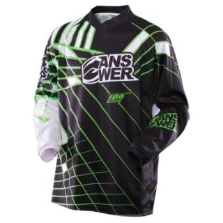 2013 Answer Racing Adult ion Jersey Black Green SM XXL