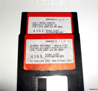Apple Lisa Xenix Office Suite Boxed Set Disks Manuals