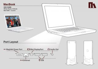 Henge Doc MacBook Upright Docking Station Version B with Mini Display