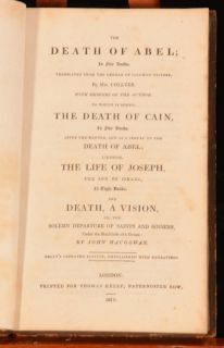 1818 The Death of Abel of Cain The Life of Joseph and Death A Vision