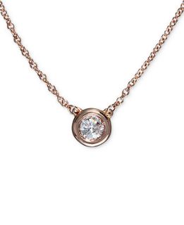 Trio by Effy Collection Diamond Necklace, 14k Rose Gold Diamond