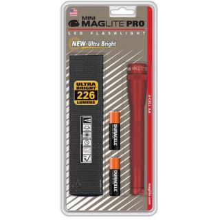 Maglite Mini Mag AA Pro LED Flashlight 226 Lumens Red SP2P03H