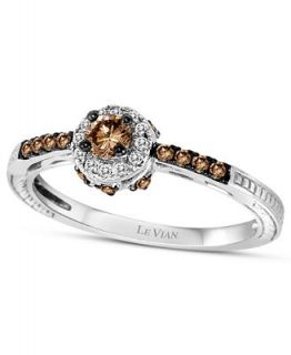 Le Vian 14k White Gold Ring, Chocolate Diamond (1/3 ct. t.w.) and