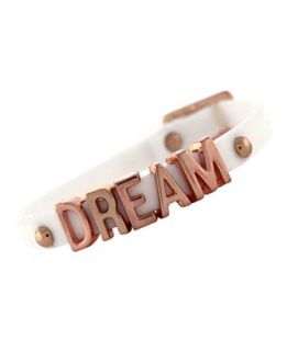 BCBGeneration Bracelet, Rose Gold Tone White Dream Mini Affirmation