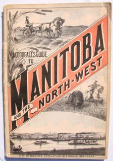 Antique 1880 MANITOBA Canada Book MacDougall s Guide to MANITOBA & THE