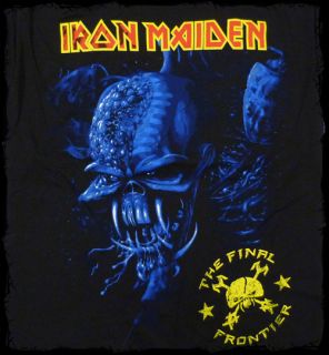 Iron Maiden   Final Frontier Blue Cover t shirt   Official   FAST SHIP