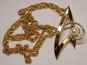Star Trek Majels Command Insignia Pearl Necklace