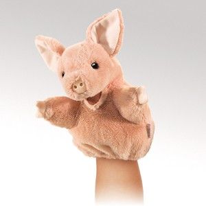 Little Pig Stage Folkmanis Plush Hand Puppet 2967 Pretend Play