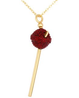 SIS by Simone I Smith 18k Gold Over Sterling Silver Necklace, Red