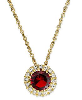 Eliot Danori Necklace, 18k Gold Plated Cubic Zirconia Red Crystal