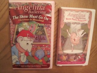 Lot 20 Girl VHS Video Madeline Cook Toy Dog Barbie Swan Fairy Angelina