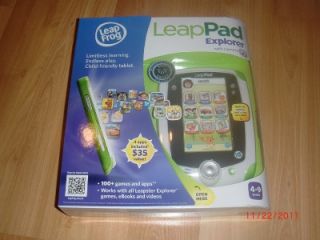 LeapFrog LeapPad Explorer Learning Tablet Green with Camera and 4 Free