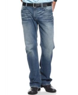 INC International Concepts Core Jeans, Lightning Boot Cut   Mens Jeans