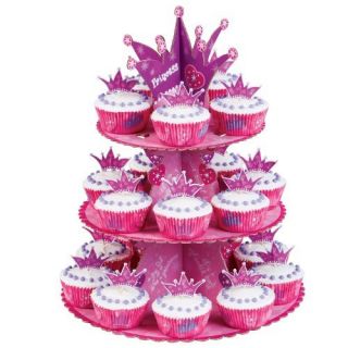 Wilton Princess Cupcake Stand Display Kit Dessert Tray Birthday Cake