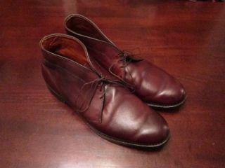 Allen Edmonds Malvern Mens Brown Burnish Calf Skin Chukka Boot Shoes