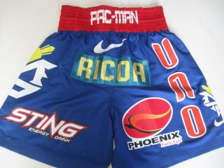 Manny Team Pacquiao vs Timothy Bradley MP Boxing Trunks Blue Shorts