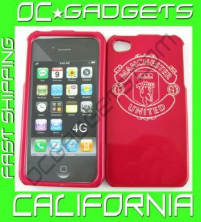 Manchester United Red Cover Case iPhone 4 Unlocked