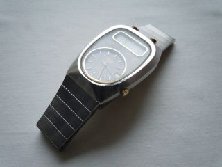 GMT Watch Ultra RARE 70s 80s Tag Chronosplit Manhattan LCD