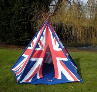 Wigwam Teepee Play Tent Canvas Union Jack BNIB