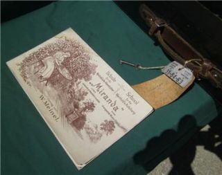 1890s Meinholds Autoharp Miranda Case Key Original Manual w Meinel