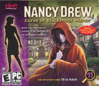 Nancy Drew 11 Curse of Blackmoor Manor Mystery PC Game for Windows XP
