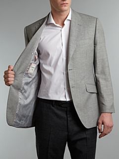 Howick Tailored Single breasted linen wool mix blazer Grey   