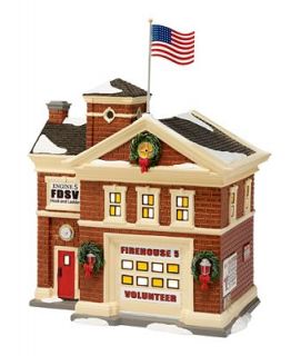 Department 56 Collectible Figurine, Snow Village Firehouse No. 5