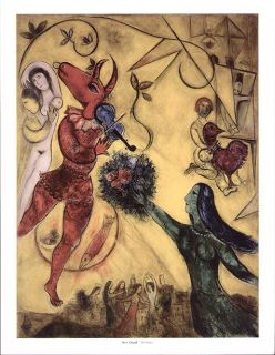 Marc Chagall Print Pagan Woman and Goat The Dance