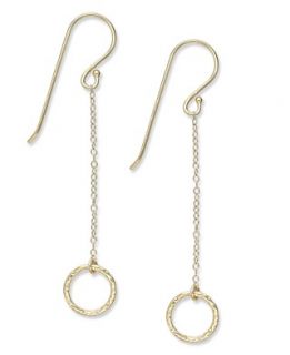 Studio Silver 18k Gold Over Sterling Silver Earrings, Circle Drop