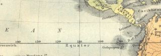 World West Hemisphere New 1870 Map