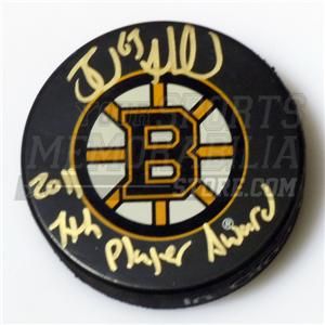 Brad Marchand Bruins Bruins Signed 7th Player AWD Puck
