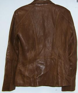 Marc New York Womens Leather Nutmeg Jacket New