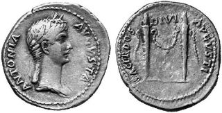 Antonia Daughter Mark Antony Octavia Claudius Authentic Ancient Roman