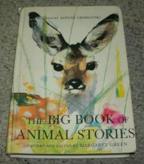 Vintage The Big Book of Animal Stories Illustrated Austria 1961