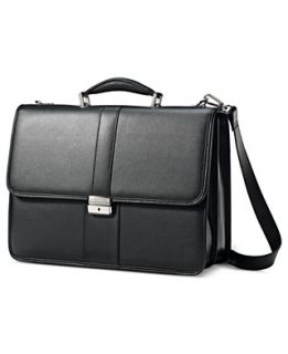 Samsonite Flapover Briefcase, Leather Laptop Friendly Business Case