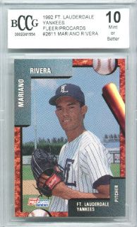 bidding on a 1992 Fleer/Procards Ft. Lauderdale Yankees Mariano Rivera