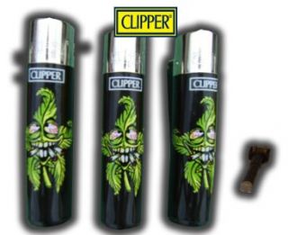 Pipe / Cigarette Lighter   Cool Black Marijuana Face / Funny Cannabis