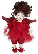 Marie Osmond Rubina Fairy Tiny Tot Red Holiday Doll