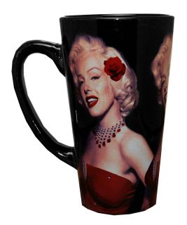 Marilyn Monroe Classic Movie Star Red Dress Ceramic Latte Mug