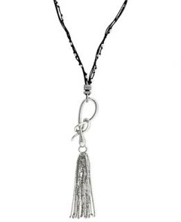 simpson necklace multi tone black rope charm collar necklace $ 35 00