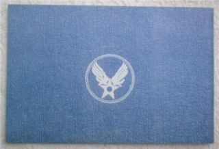 1943 World War WW II Marfa Army Air Force Field Pilot Training Book w
