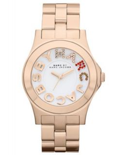 Marc by Marc Jacobs Watch, Womens Amy Rose Gold Ion Plated Stainless